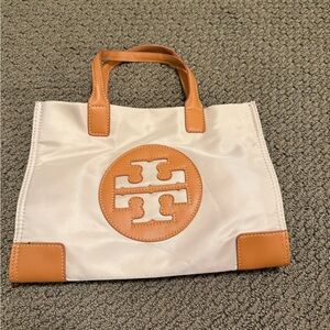 Tory Burch Cream and Tan Tote